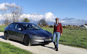 Tesla Model 3 LR RWD Δοκιμή, Test, Tesla Model 3 LR RWD dokimi, Test