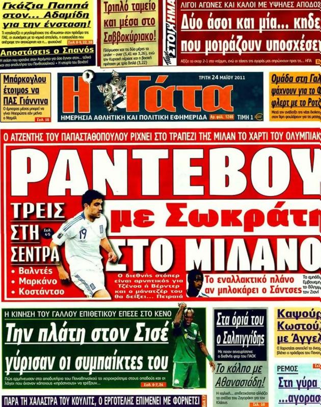 Πρωτοσέλιδο Η Γάτα