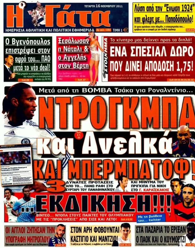 Πρωτοσέλιδο Η Γάτα