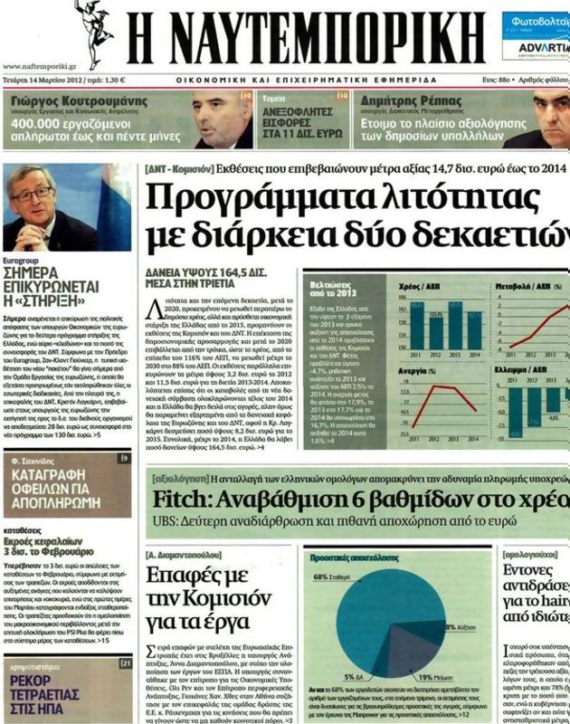 Πρωτοσέλιδο Ναυτεμπορική