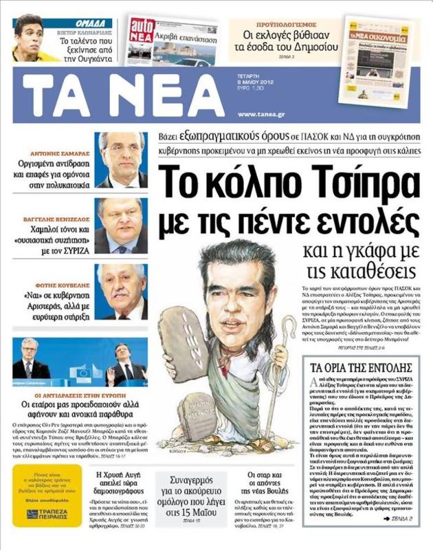 Πρωτοσέλιδο Τα Νέα