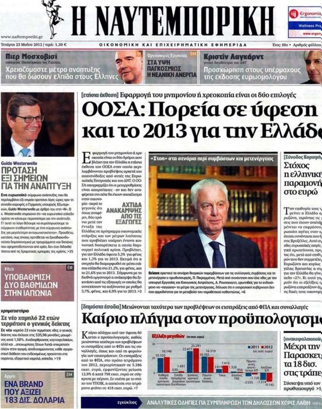Πρωτοσέλιδο Ναυτεμπορική