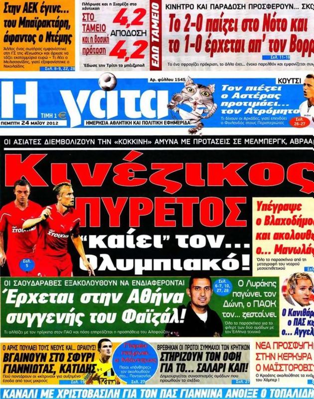Πρωτοσέλιδο Η Γάτα