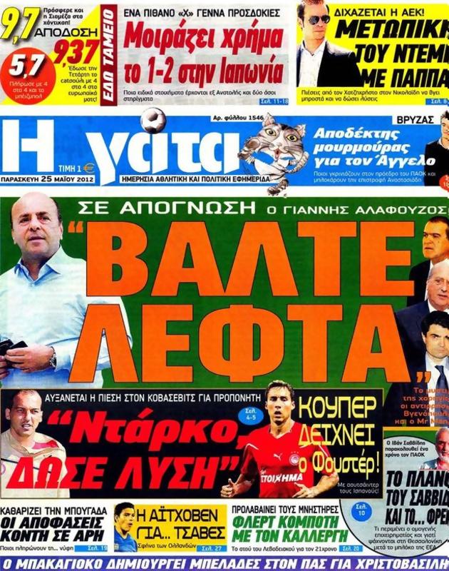 Πρωτοσέλιδο Η Γάτα