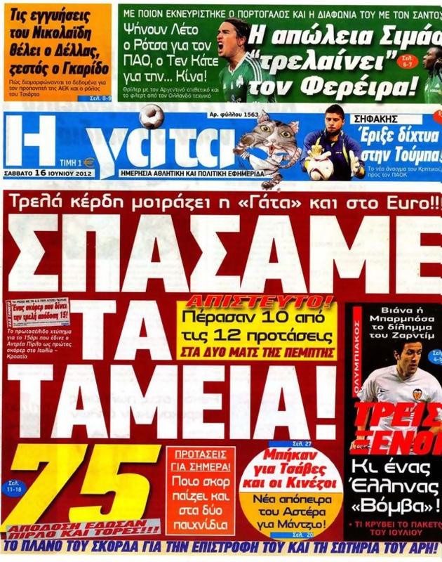 Πρωτοσέλιδο Η Γάτα