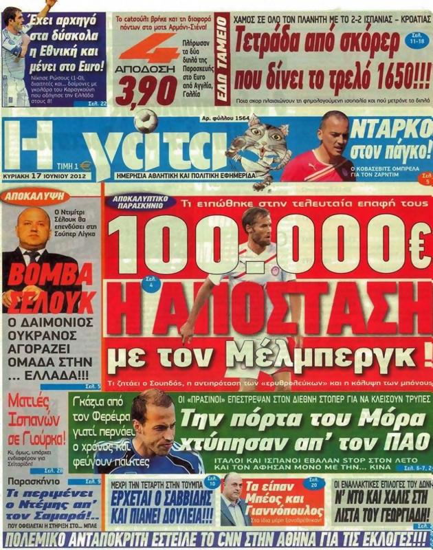 Πρωτοσέλιδο Η Γάτα