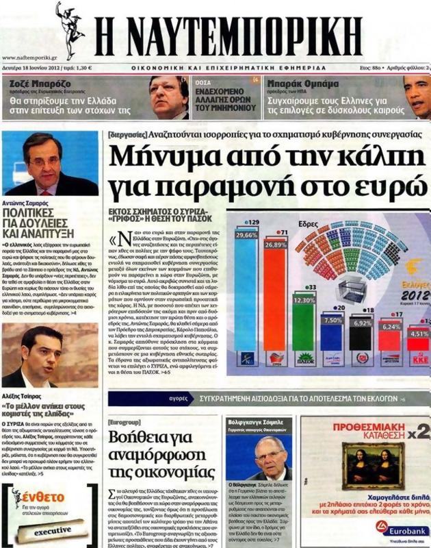 Πρωτοσέλιδο Ναυτεμπορική