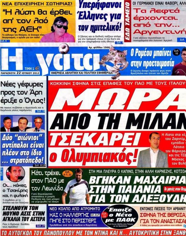 Πρωτοσέλιδο Η Γάτα