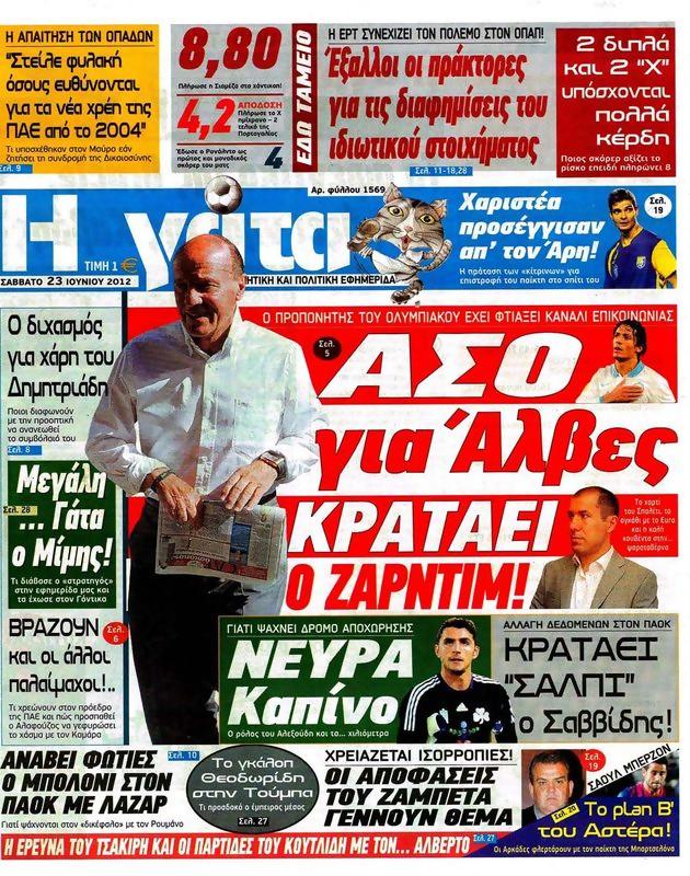 Πρωτοσέλιδο Η Γάτα