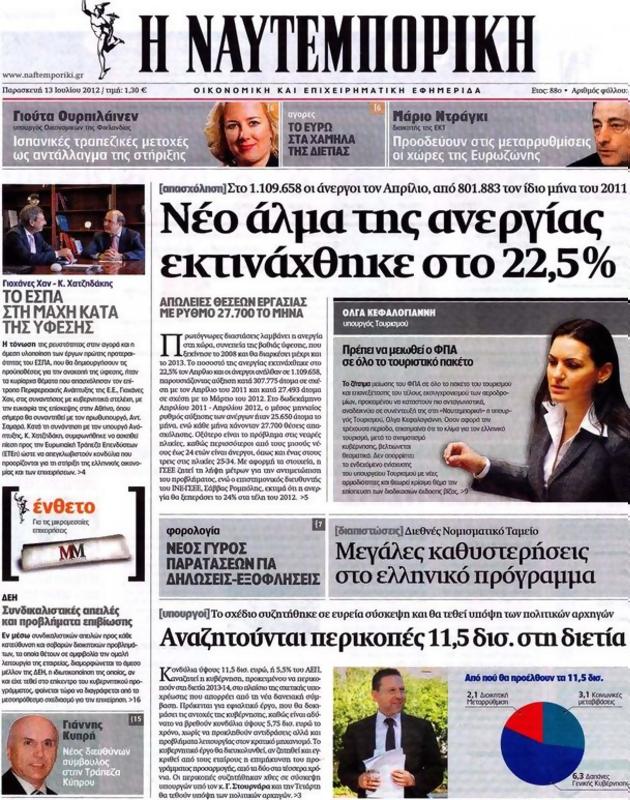 Πρωτοσέλιδο Ναυτεμπορική