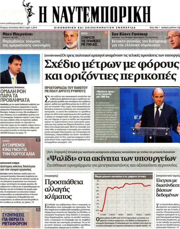 Πρωτοσέλιδο Ναυτεμπορική