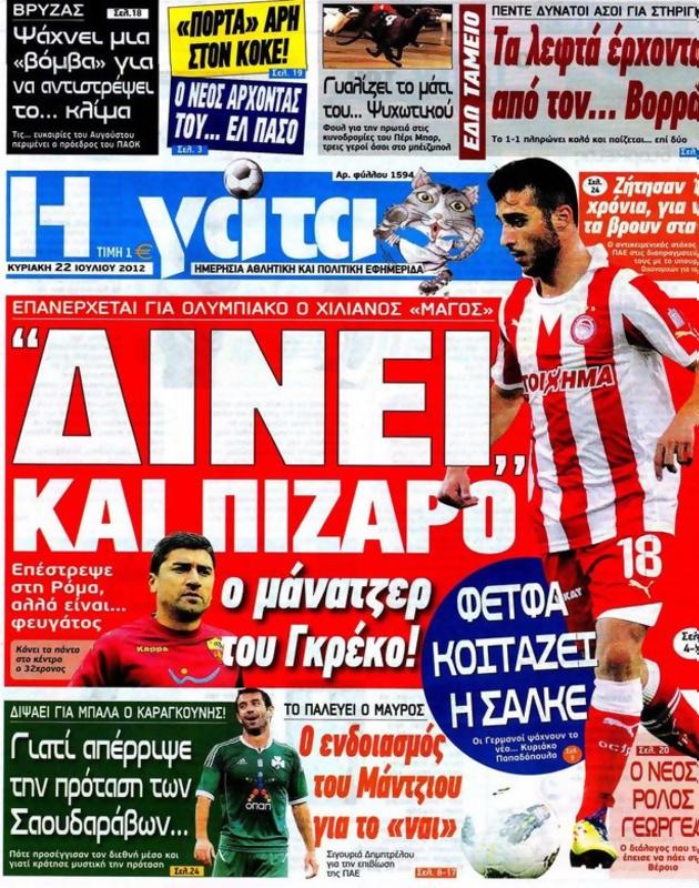 Πρωτοσέλιδο Η Γάτα