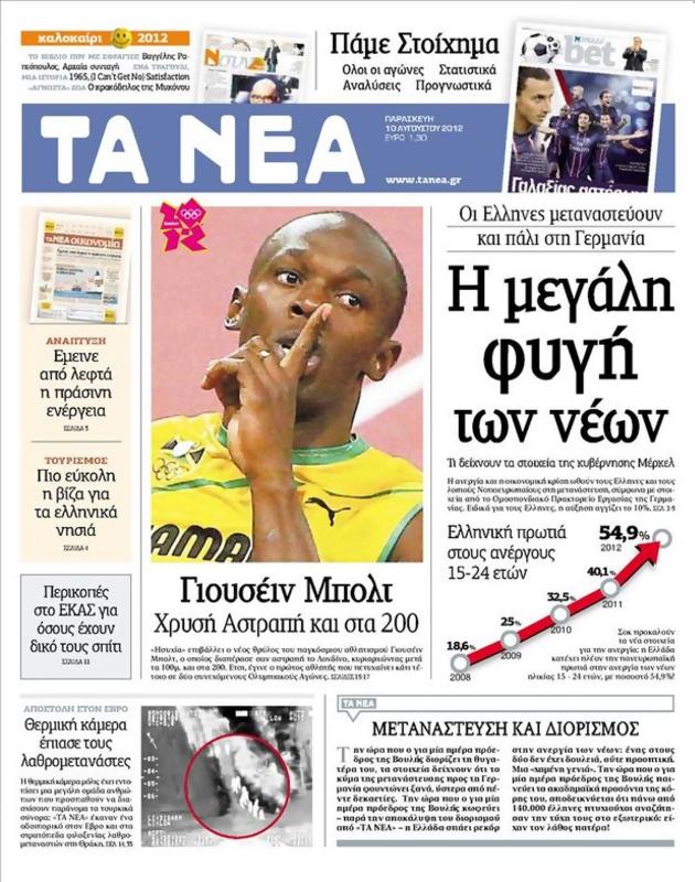 Πρωτοσέλιδο Τα Νέα