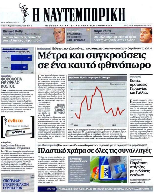 Πρωτοσέλιδο Ναυτεμπορική