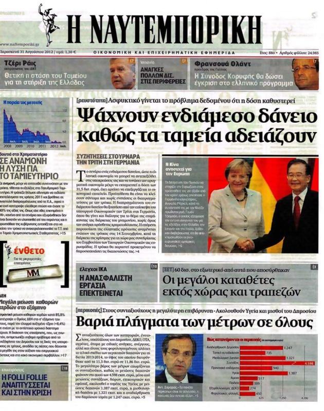 Πρωτοσέλιδο Ναυτεμπορική