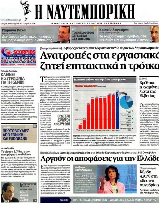 Πρωτοσέλιδο Ναυτεμπορική