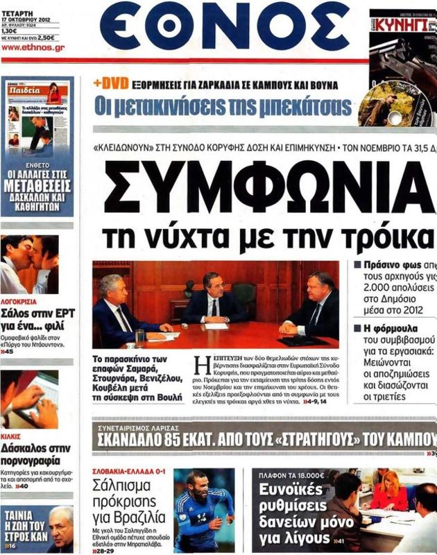 Πρωτοσέλιδο Έθνος