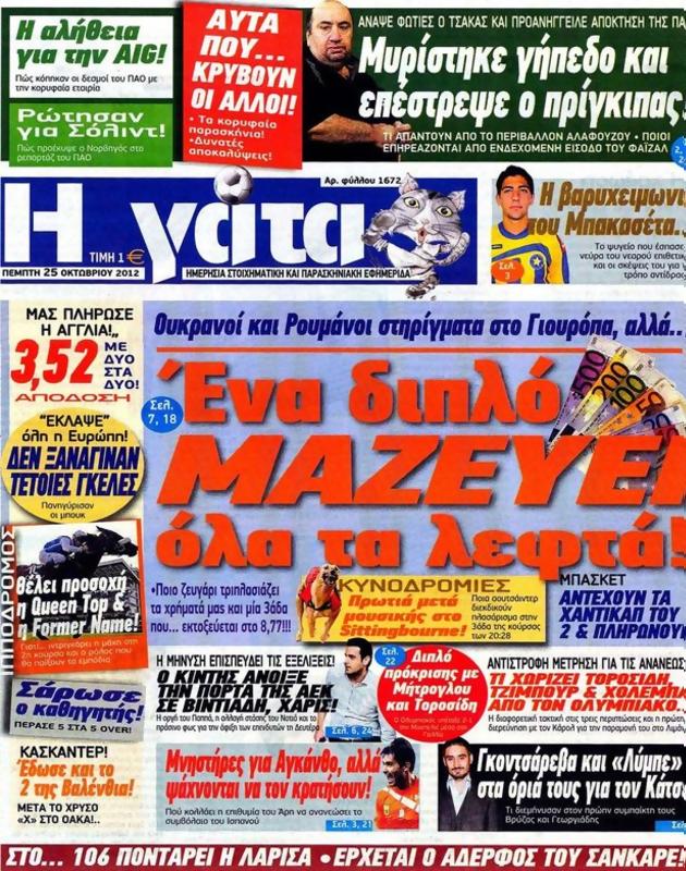 Πρωτοσέλιδο Η Γάτα