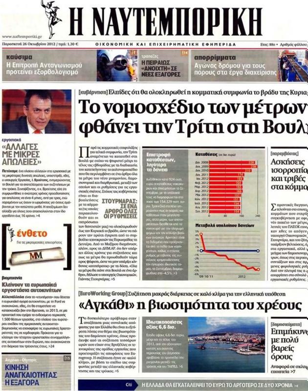 Πρωτοσέλιδο Ναυτεμπορική