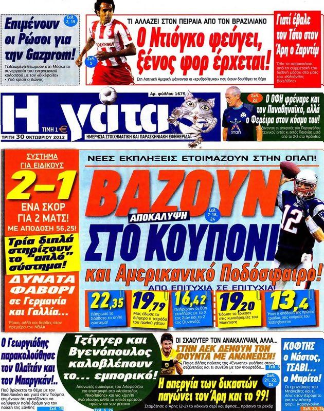Πρωτοσέλιδο Η Γάτα