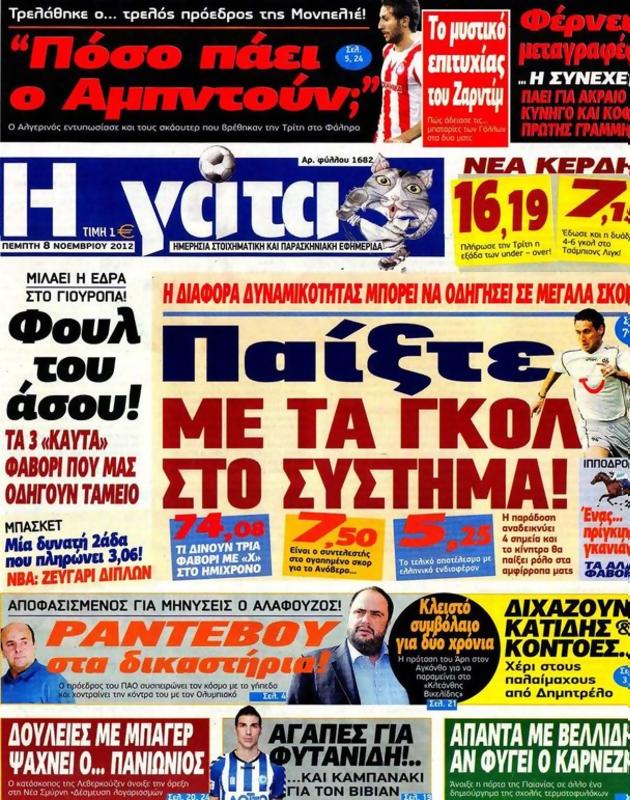 Πρωτοσέλιδο Η Γάτα