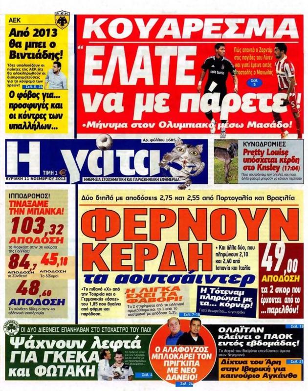 Πρωτοσέλιδο Η Γάτα