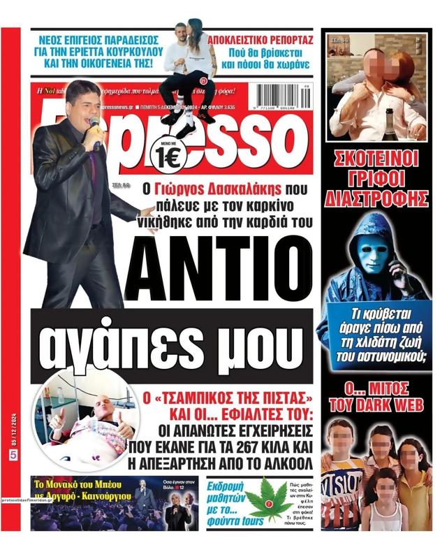 Πρωτοσέλιδο Espresso