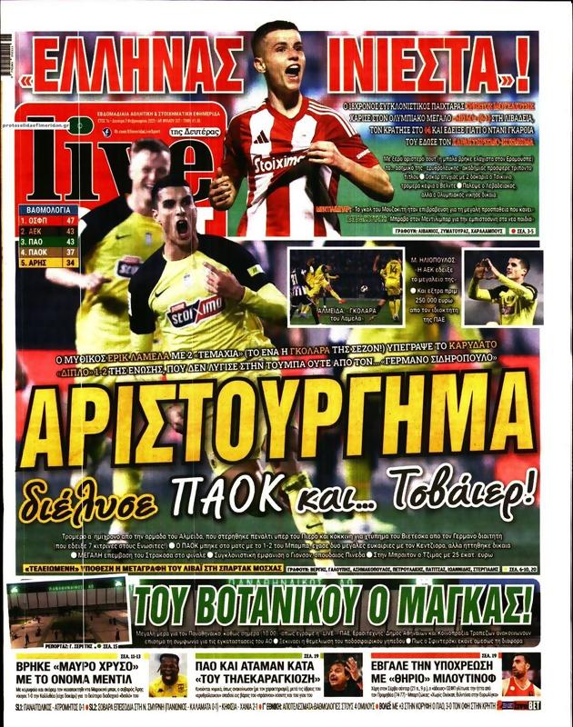 Πρωτοσέλιδο LiveSport